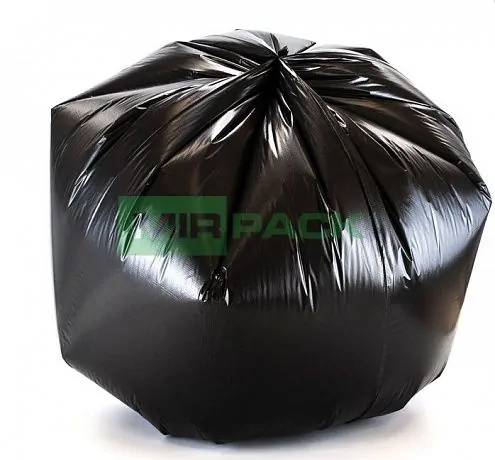 Мешки для мусора 60 литров, 20 мкм, ПСД, в рулоне 20 штук, 60х70 см, черные, с ароматом свежести, прочные, Мирпак - Вид 4