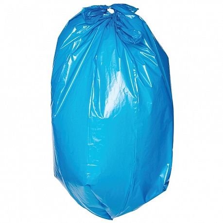 Мешки для мусора 240 литров 10 шт ПВД синие 80 мкм - Вид 1